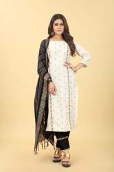 Fancy Linen Cotton Angel Kurti Pant Set 