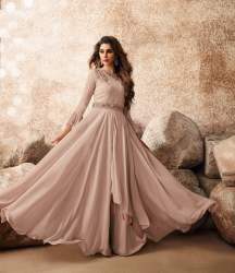 Georgette Hand Worked Gown