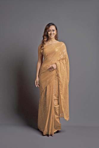 Georgette Seqeunce saree