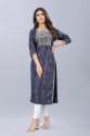 Latest Slub Cotton Bandhani Kurti Set  thumb 1