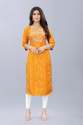 Latest Slub Cotton Bandhani Kurti Set  thumb 12