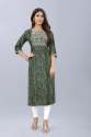 Latest Slub Cotton Bandhani Kurti Set  thumb 4