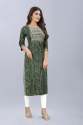 Latest Slub Cotton Bandhani Kurti Set  thumb 6