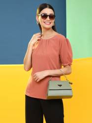 Lycra Western Wear Plain Tops