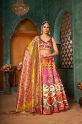 Pure Rera silk with assam Silk Dupatta Wedding Wear Lehenga choli