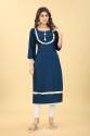 Ridhhi Linen Cotton Casual Kurti  thumb 5