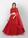 Soft Net Embroidery Sequence Thread work Lehenga Choli thumb 1