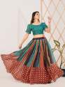 Trendy Floral Navratri Silk Printed Lehenga Choli thumb 7