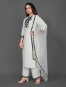 Viscose Rayon blend Embroidery work Kurta & Pant with dupatta Set thumb 1