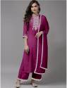 Viscose Rayon blend Embroidery work Kurta & Pant with dupatta Set thumb 12