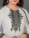 Viscose Rayon blend Embroidery work Kurta & Pant with dupatta Set thumb 4