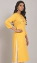 Women Sequence Embroidery Cotton kurti thumb 1