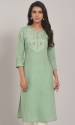 Women Sequence Embroidery Cotton kurti thumb 15