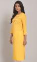 Women Sequence Embroidery Cotton kurti thumb 2
