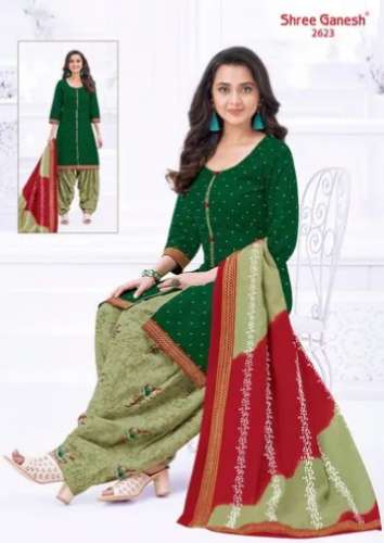 Shree Ganesh printed Cotton dress material  by sripal Textiles