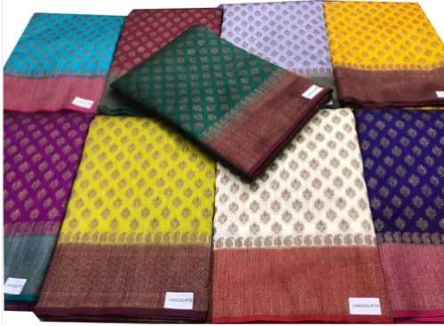 Pure Moonga  designer printed Festive Wear Soft Silk Saree by MAHAVEER SALES CORPORATION