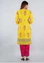 Suyash Cotton Festive Wear Rayon Kurtis Pant Dupatta Set  thumb 1