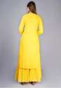Yellow color 	Rayon Suyash Straight Kurti Sharara Suit  thumb 2