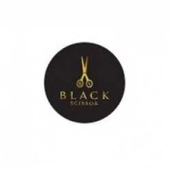 Black Scissor logo icon