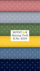 Dot Printed Cotton Formal wear Shirting Fabric