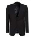Men Black Plain Blazer