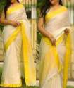 trendy-yellow-linen-cotton-saree
