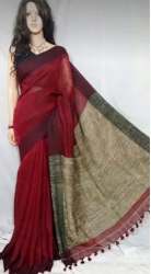 Plain Weaving Kota Doria Saree 