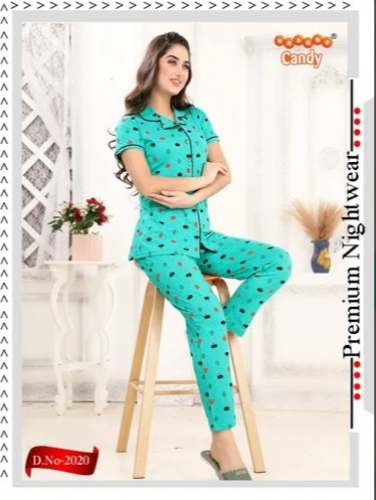 Hosiery 2 pcs pair Ladies Night Suit by Aditi Exports