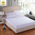 White Cotton Hotel Bed Sheet Pillow Cover Set