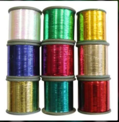 M Type Zari Badla Metallic polyester Yarn by M B Metayarn Pvt Ltd