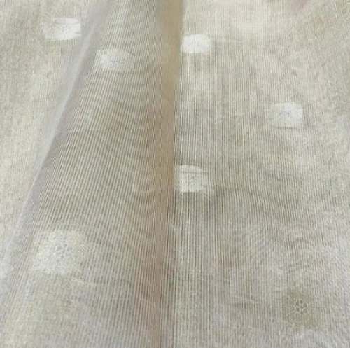 Embroidered Metallic Tissue Fabric by Hamtex India