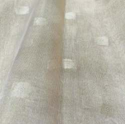 Embroidered Metallic Tissue Fabric