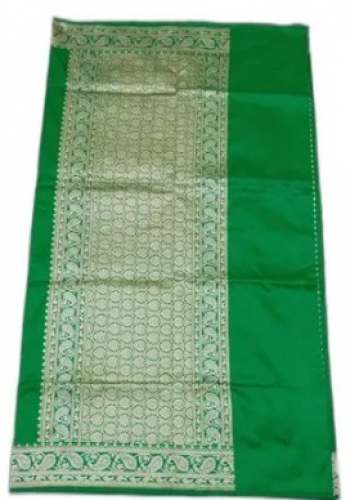 Green Banarasi Silk Saree by Hamtex India