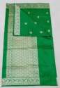 Green Banarasi Silk Saree thumb 1