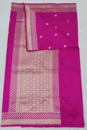 Pink Banarsi Silk Saree by Hamtex India