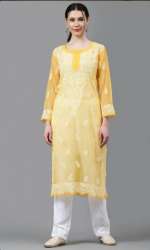 Chikankari Georgette Printed Georgette Kurtis 