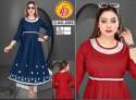  Anarkali fancy party wear Casual Wear Cotton Kurtis