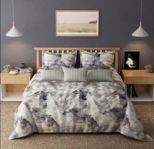 3d Double Bedsheet With 2 Pillow Covers