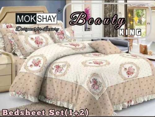 Beauty King 	Glace cotton Bedsheet 
