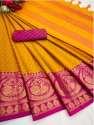 Chitra Rekha Bhagalpuri Jacquard Border Cotton Silk Saree