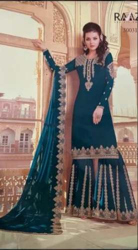 Designer Ladies Embroidered Sharara Suits