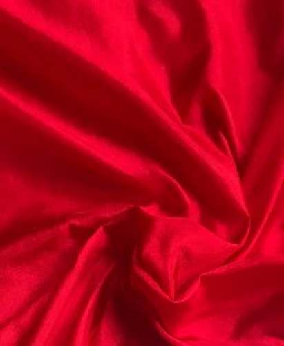 Red Plain Silk Fabric 50GM Width 44
