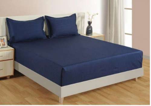 Navy Blue pure cotton double Bed Sheet 