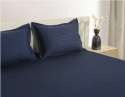 Navy Blue pure cotton double Bed Sheet  thumb 2