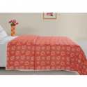 Orange Flower Print Dohar thumb 1