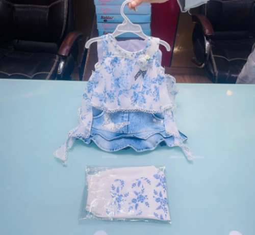 kids baby girl top and skirt by Padamavati garment
