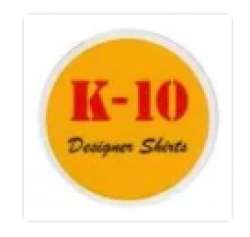 K 10 designer shirts logo icon