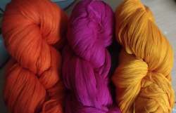 Cotton mercerized colour yarn