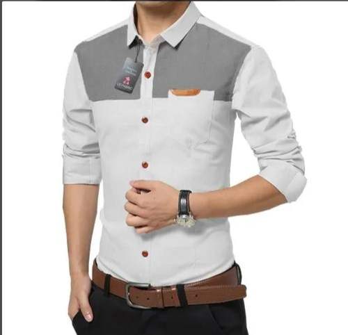 Men Formal Plain Shirt by Upendra Tailor And Fashion