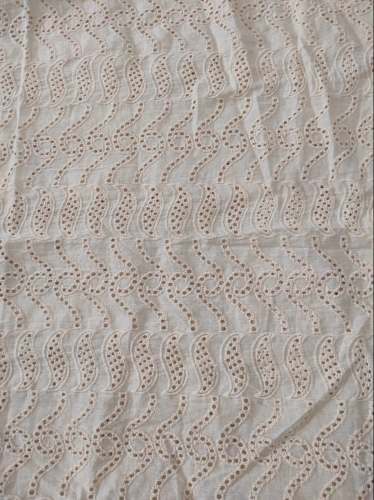 Cotton Schiffli Embroidery Fabric